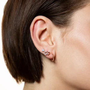 XENOX Ohrringe^LOVE STORY Ohrringe 925/- Sterlingsilber, rhodiniert