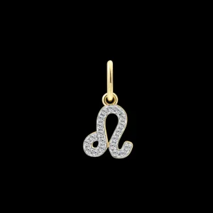 XENOX Charms^LÖWE Charm 925/- Sterlingsilber, 18k Vergoldung