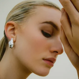 XENOX Ohrringe^MELT Ohrringe 925/- Sterlingsilber, rhodiniert