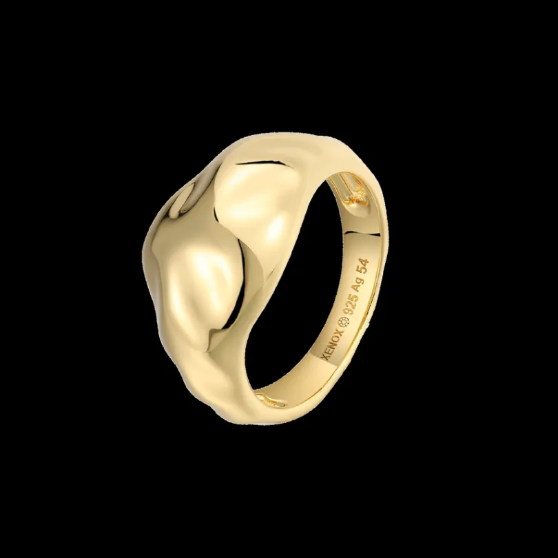 melt_ring__sterlingsilber_0.webp XENOX Ringe^MELT Ring 925/- Sterlingsilber, rhodiniert