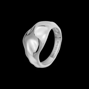 XENOX Ringe^MELT Ring 925/- Sterlingsilber, rhodiniert