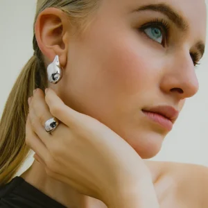 XENOX Ringe^MELT Ring 925/- Sterlingsilber, rhodiniert