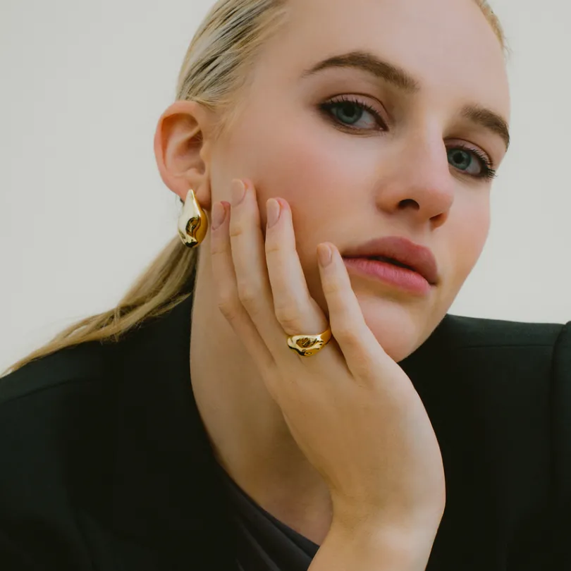 melt_ring__sterlingsilber_5.webp XENOX Ringe^MELT Ring 925/- Sterlingsilber, rhodiniert