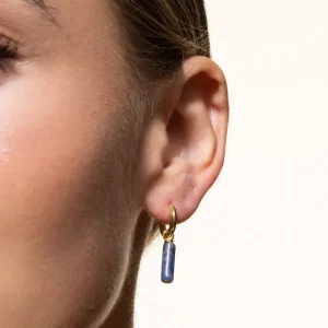 XENOX Ohrringe^OCEAN Creolen 925/- Sterlingsilber, 18k Vergoldung goldfarben