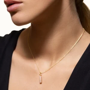 XENOX Halsketten^OCEAN Halskette 925/- Sterlingsilber, 18k Vergoldung goldfarben