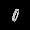 XENOX Partnerringe | Ringe^Partnerring aus 925/- Sterlingsilber mit Zirkonia-Steinen, rhodiniert silberfarben