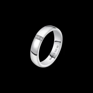 XENOX Partnerringe | Ringe^Partnerring aus 925/- Sterlingsilber mit Zirkonia-Steinen, rhodiniert silberfarben