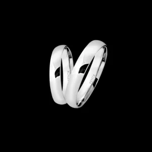 XENOX Partnerringe | Ringe^Partnerring aus 925/- Sterlingsilber, rhodiniert silberfarben