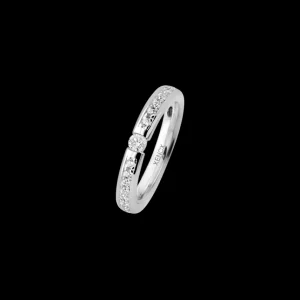 XENOX Partnerringe | Ringe^Partnerring aus 925/- Sterlingsilber mit Zirkonia-Steinen, rhodiniert silberfarben