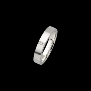 XENOX Partnerringe | Ringe^Partnerring aus 925/- Sterlingsilber mit Zirkonia-Steinen, rhodiniert silberfarben