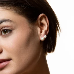 XENOX Ohrringe^PEARL Ohrringe 925/- Sterlingsilber, rhodiniert silberfarben