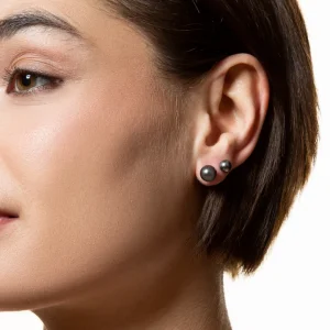 XENOX Ohrringe^PEARL Ohrringe 925/- Sterlingsilber, rhodiniert silberfarben