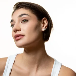 XENOX Ohrringe^PEARL Ohrringe 925/- Sterlingsilber, rhodiniert silberfarben