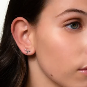 XENOX Piercings^PIERCING Schlange 925/- Sterlingsilber, rhodiniert