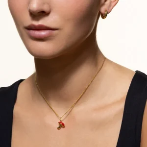 XENOX Charms^PILZ Charm 925/- Sterlingsilber, 18k Vergoldung goldfarben