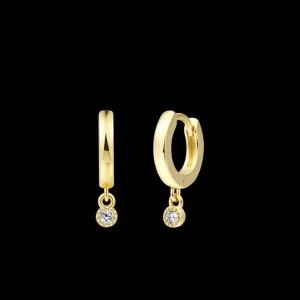 XENOX Ohrringe^PURE ESSENTIALS Creolen 925/- Sterlingsilber, rhodiniert