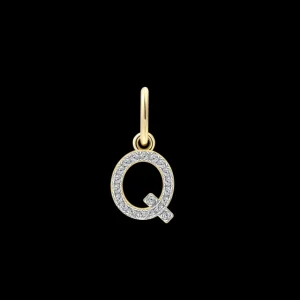 XENOX Charms^Q LETTER Charm 925/- Sterlingsilber, 18k Vergoldung