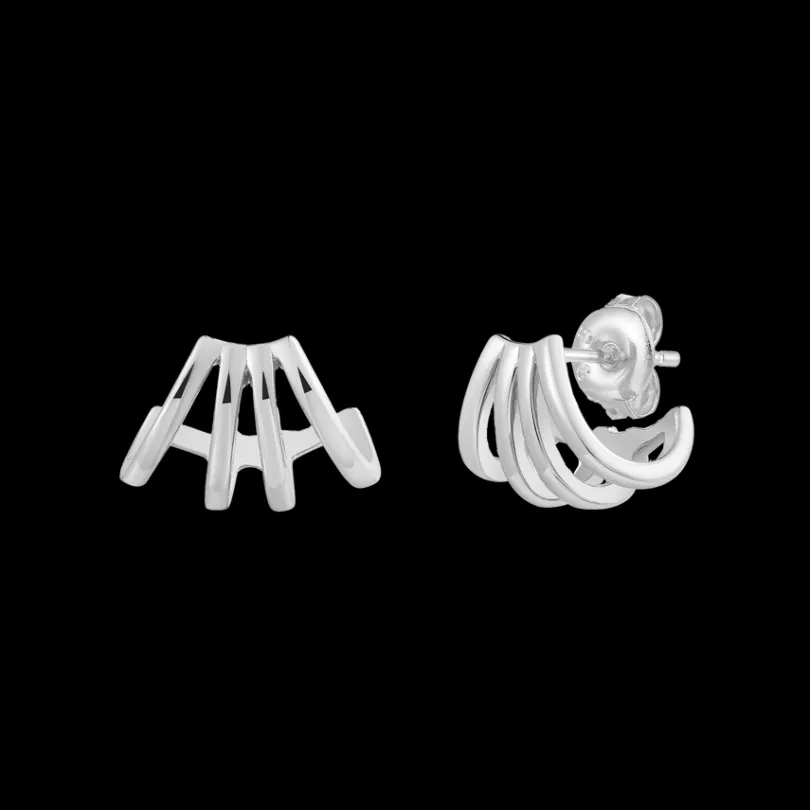 quartet_creolen___sterlin_1.webp XENOX Ohrringe^QUARTET Creolen 925/- Sterlingsilber, rhodiniert