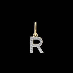 XENOX Charms^R LETTER Charm 925/- Sterlingsilber, 18k Vergoldung