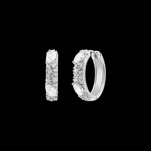 XENOX Ohrringe^RADIANT Ohrringe 925/- Sterlingsilber, rhodiniert silberfarben