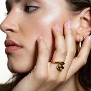 XENOX Ringe^RAIN Ring 925/- Sterlingsilber, rhodiniert