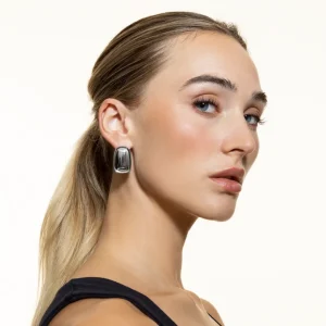 XENOX Ohrringe^ROME Ohrringe aus Edelstahl, silberfarben beschichtet