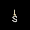 XENOX Charms^S LETTER Charm 925/- Sterlingsilber, 18k Vergoldung