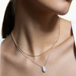 XENOX Halsketten^SERPENTINE Halskette 925/- Sterlingsilber, rhodiniert