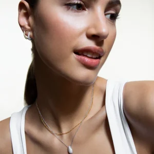 XENOX Halsketten^SERPENTINE Halskette 925/- Sterlingsilber, rhodiniert