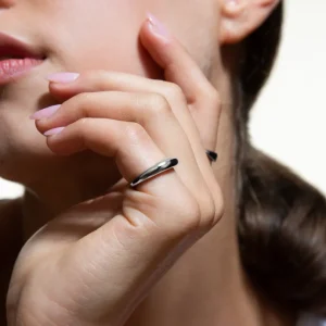 XENOX Ringe^SERPENTINE Ring 925/- Sterlingsilber, rhodiniert