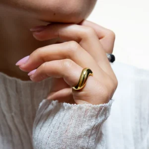 XENOX Ringe^SERPENTINE Ring 925/- Sterlingsilber, rhodiniert