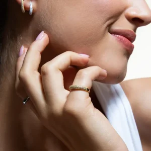 XENOX Ringe^SERPENTINE Ring 925/- Sterlingsilber, rhodiniert