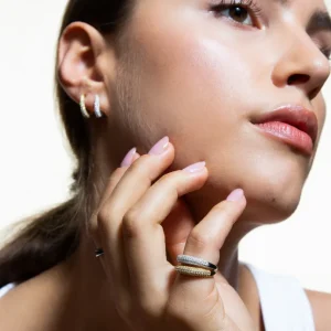 XENOX Ringe^SERPENTINE Ring 925/- Sterlingsilber, rhodiniert