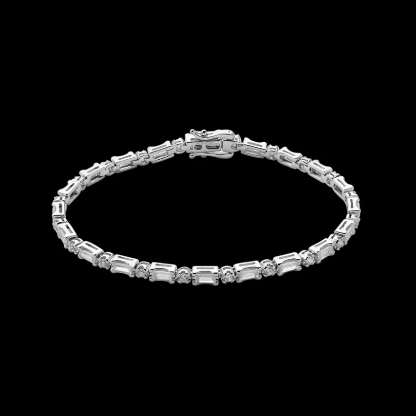 tennisarmband__sterlingsi_0.webp XENOX Armbänder^TENNISARMBAND 925/- Sterlingsilber mit Zirkonia-Steinen, rhodiniert silberfarben