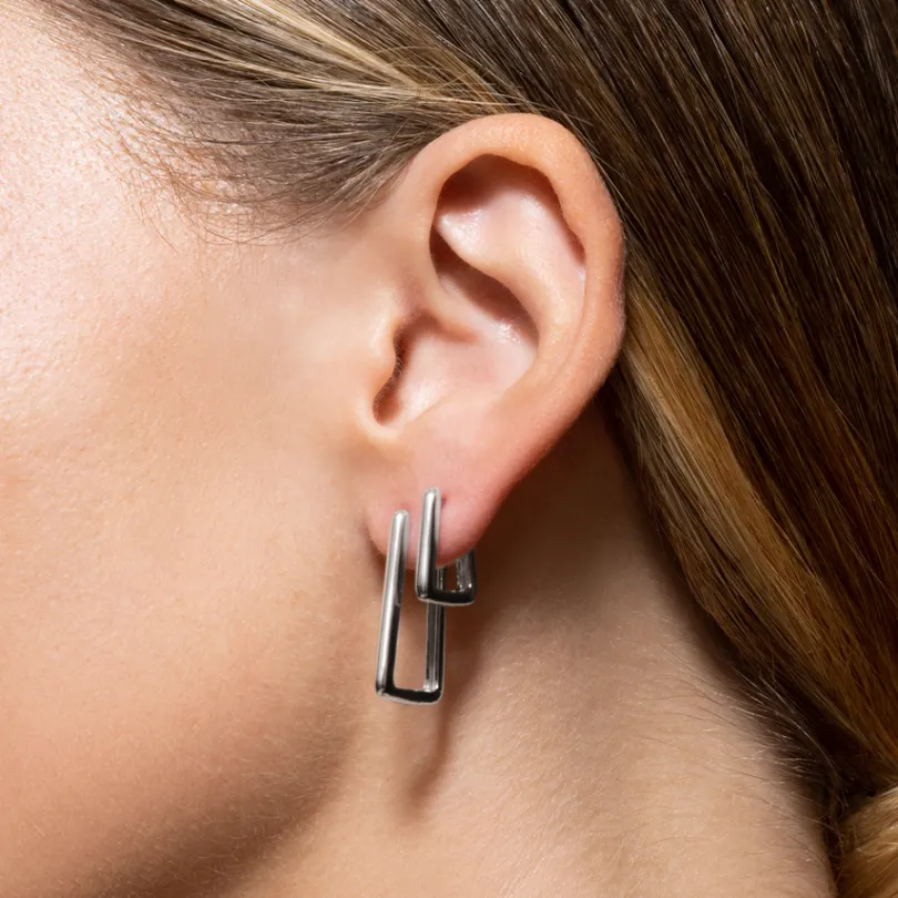 trilogy_maxi_creolen__ste_2.webp XENOX Ohrringe^TRILOGY MAXI Creolen 925/- Sterlingsilber, rhodiniert