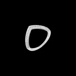 XENOX Ringe^TRILOGY Ring 925/- Sterlingsilber, rhodiniert