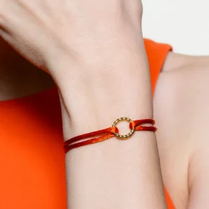 XENOX Armbänder^TWIN TIES Armband 925/- Sterlingsilber, 18k Vergoldung goldfarben