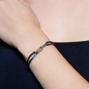 XENOX Armbänder^TWIN TIES Armband 925/- Sterlingsilber, rhodiniert silberfarben