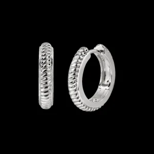 XENOX Ohrringe^TWIST Ohrringe 925/- Sterlingsilber, rhodiniert