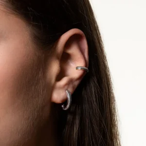 XENOX Ohrringe^TWIST Ohrringe 925/- Sterlingsilber, rhodiniert