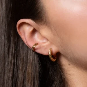 XENOX Ohrringe^TWIST Ohrringe 925/- Sterlingsilber, rhodiniert