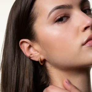 XENOX Ohrringe^TWIST Ohrringe 925/- Sterlingsilber, rhodiniert