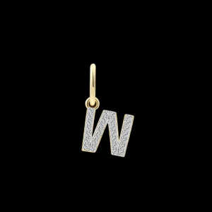 XENOX Charms^W LETTER Charm 925/- Sterlingsilber, 18k Vergoldung