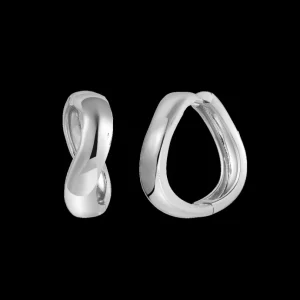 XENOX Ohrringe^WAVE Ohrringe 925/- Sterlingsilber, rhodiniert