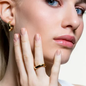 XENOX Ringe^WAVE Ring 925/- Sterlingsilber, rhodiniert