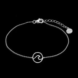 XENOX Armbänder^WELLE Armband 925/- Sterlingsilber, rhodiniert silberfarben
