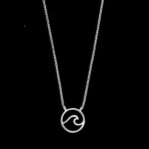 XENOX Halsketten^WELLE Halskette 925/- Sterlingsilber, rhodiniert silberfarben