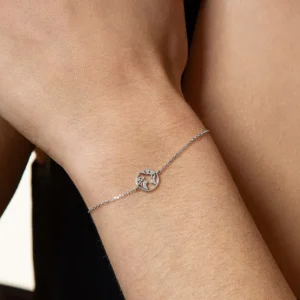 XENOX Armbänder^WELTKUGEL Armband 925/- Sterlingsilber, rhodiniert