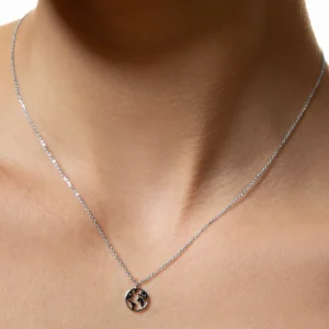 XENOX Halsketten^WELTKUGEL Halskette 925/- Sterlingsilber, rhodiniert