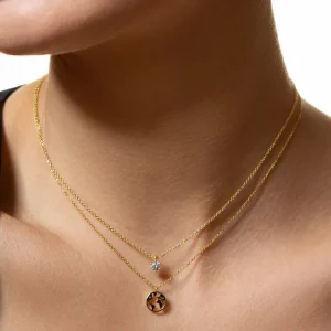 XENOX Halsketten^WELTKUGEL Halskette 925/- Sterlingsilber, rhodiniert